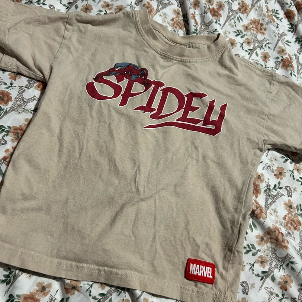 Cotton On Spidey Tee Toddler's Boy Short Sleeve T-Shirt Size 3 Oversize